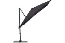 SCHNEIDER Rhodos Eco Twist Ampelschirm, anthrazit, quadratisch, 270 x 270 cm