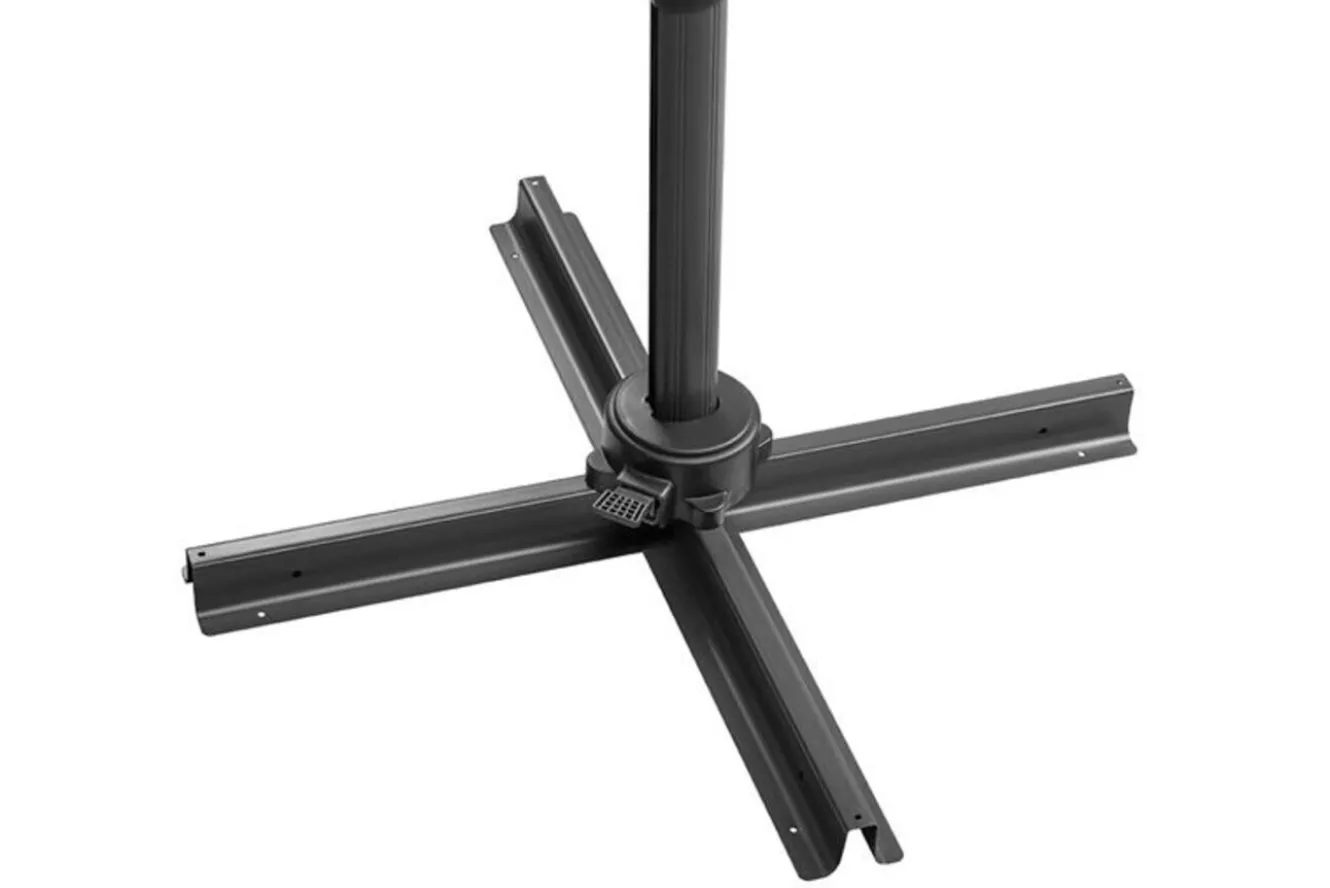 SCHNEIDER Rhodos Eco Twist Ampelschirm, anthrazit, rund, Ø 300 cm