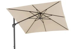 SCHNEIDER Rhodos Grande Ampelschirm, natur, 400 x 300 cm, rechteckig