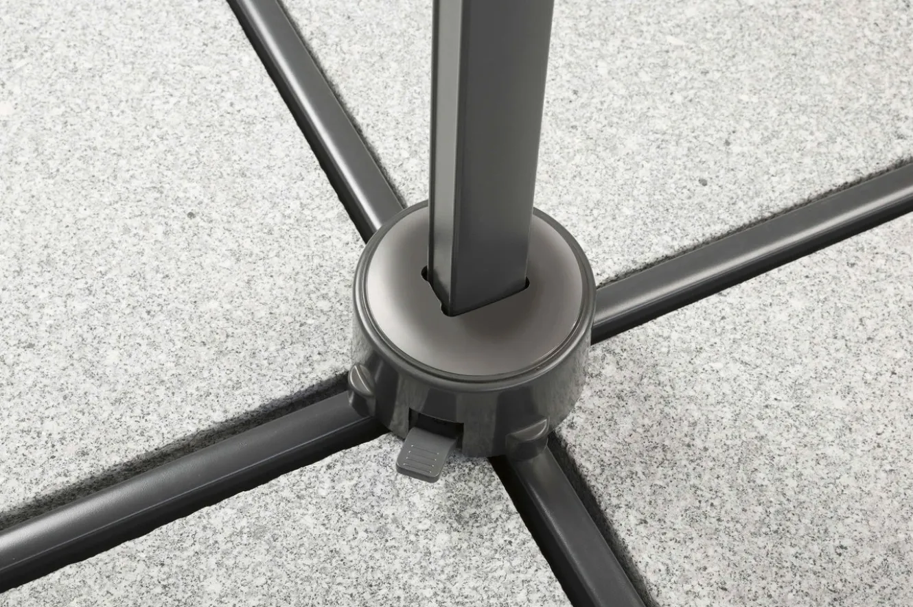 SCHNEIDER Rhodos Junior Ampelschirm, natur, quadratisch, 270 x 270 cm
