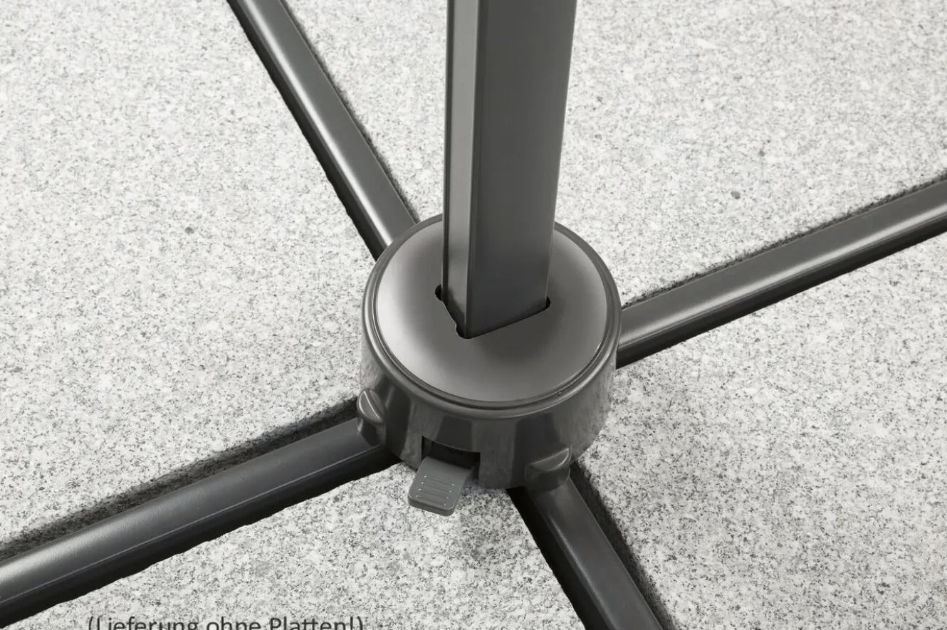SCHNEIDER Rhodos Junior Ampelschirm, anthrazit, rund, Ø 300 cm