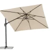 SCHNEIDER Rhodos Twist Ampelschirm, natur, 300 x 300 cm, quadratisch