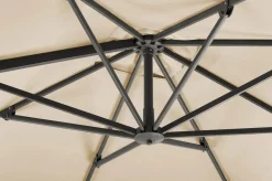 SCHNEIDER Rhodos Twist Ampelschirm, natur, 300 x 300 cm, quadratisch