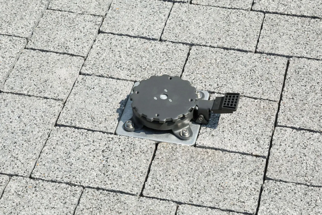 SCHNEIDER Universal-Bodenanker für Sonnenschirme, silber, Stahl verzinkt, 28 x 28 x 45 cm