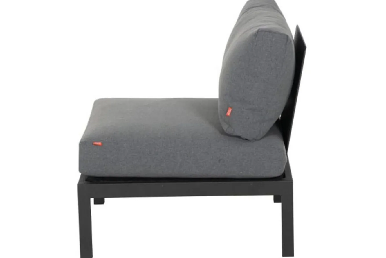 SIENA GARDEN Alvida Mittelmodul, anthrazit/grau, Aluminium/Ranotex, inkl. Polster