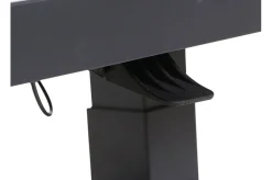 SIENA GARDEN Bellani Lifttisch, matt anthrazit/pine grey, Alu/Keramik, 140 x 85 cm, höhenverstellbar