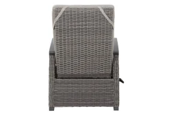 SIENA GARDEN Corido/Bellani Grau Gartenlounge, charcoal/anthrazit/grau, Alu/Gardino®-Geflecht, Lifttisch 160x90cm, 1x 3-Sitzer, 2x Relaxessel