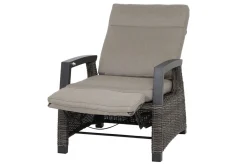 SIENA GARDEN Corido/Bellani Grau Gartenlounge, charcoal/anthrazit/grau, Alu/Gardino®-Geflecht, Lifttisch 160x90cm, 1x 3-Sitzer, 2x Relaxessel