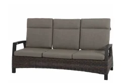 SIENA GARDEN Corido/Bellani Grau Gartenlounge, charcoal/anthrazit/grau, Alu/Gardino®-Geflecht, Lifttisch 160x90cm, 1x 3-Sitzer, 2x Relaxessel