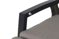SIENA GARDEN Corido/Bellani Grau Gartenlounge, charcoal/anthrazit/grau, Alu/Gardino®-Geflecht, Lifttisch 160x90cm, 1x 3-Sitzer, 2x Relaxessel