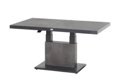 SIENA GARDEN Corido/Bellani Grau Gartenlounge, charcoal/anthrazit/grau, Alu/Gardino®-Geflecht, Lifttisch 160x90cm, 1x 3-Sitzer, 2x Relaxessel