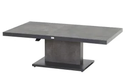 SIENA GARDEN Corido/Bellani Grau Gartenlounge, charcoal/anthrazit/grau, Alu/Gardino®-Geflecht, Lifttisch 160x90 cm, 6 Relaxsessel