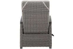 SIENA GARDEN Corido/Bellani Grau Gartenlounge, charcoal/anthrazit/grau, Alu/Gardino®-Geflecht, Lifttisch 160x90 cm, 6 Relaxsessel
