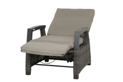 SIENA GARDEN Corido/Bellani Grau Gartenlounge, charcoal/anthrazit/grau, Alu/Gardino®-Geflecht, Lifttisch 160x90 cm, 6 Relaxsessel