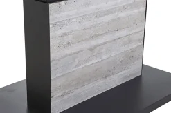 SIENA GARDEN Corido/Bellani Garten-Essgruppe, anthrazit/grau, Alu/Geflecht/Keramik, 140 x 85 x 50-72cm, inkl. 4 Diningsessel