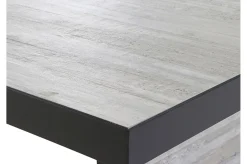 SIENA GARDEN Corido/Bellani Garten-Essgruppe, anthrazit/grau, Alu/Geflecht/Keramik, 140 x 85 x 50-72cm, inkl. 4 Diningsessel