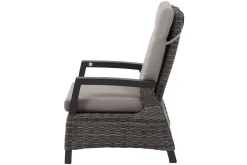 SIENA GARDEN Corido/Bellani Pinie Gartenlounge, charcoal/anthrazit/pinie-grau, Alu/Keramik/Gardino®-Geflecht, Lifttisch 140x85 cm, 4 Loungesessel