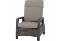 SIENA GARDEN Corido/Bellani Pinie Gartenlounge, charcoal/anthrazit/pinie-grau, Alu/Keramik/Gardino®-Geflecht, Lifttisch 140x85 cm, 4 Loungesessel
