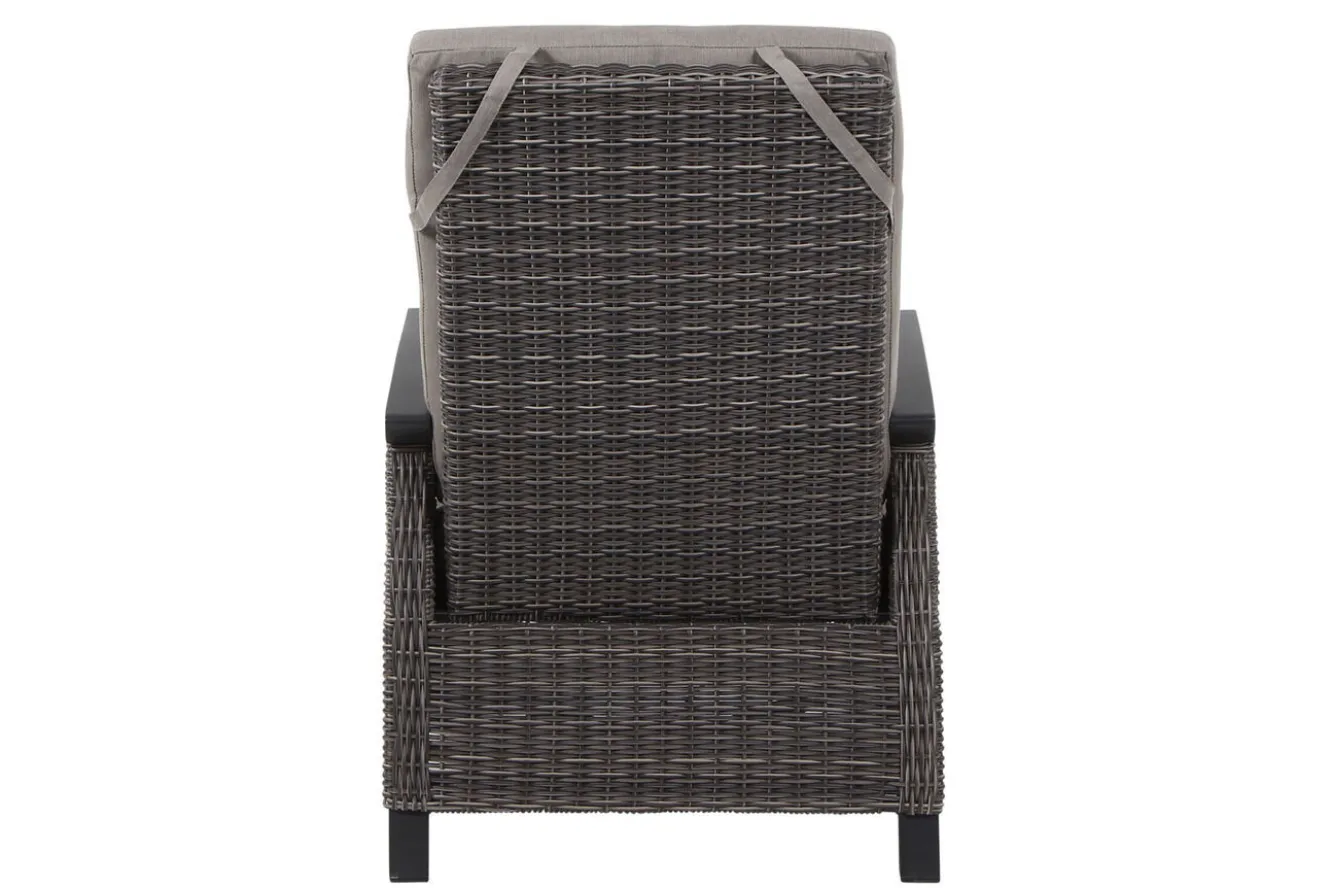 SIENA GARDEN Corido/Bellani Pinie Gartenlounge, charcoal/anthrazit/pinie-grau, Alu/Keramik/Gardino®-Geflecht, Lifttisch 140x85 cm, 4 Loungesessel