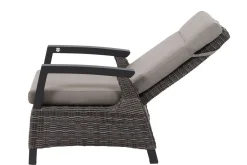 SIENA GARDEN Corido/Bellani Pinie Gartenlounge, charcoal/anthrazit/pinie-grau, Alu/Keramik/Gardino®-Geflecht, Lifttisch 140x85 cm, 4 Loungesessel