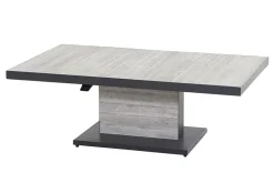 SIENA GARDEN Corido/Bellani Pinie Gartenlounge, charcoal/anthrazit/pinie-grau, Alu/Keramik/Gardino®-Geflecht, Lifttisch 140x85 cm, 4 Relaxsessel
