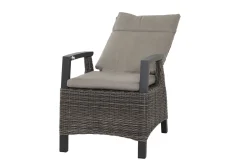 SIENA GARDEN Corido Dining Sessel, charcoal, Alu / Gardino®-Geflecht, 76 x 62 x 109 cm, verstellbar