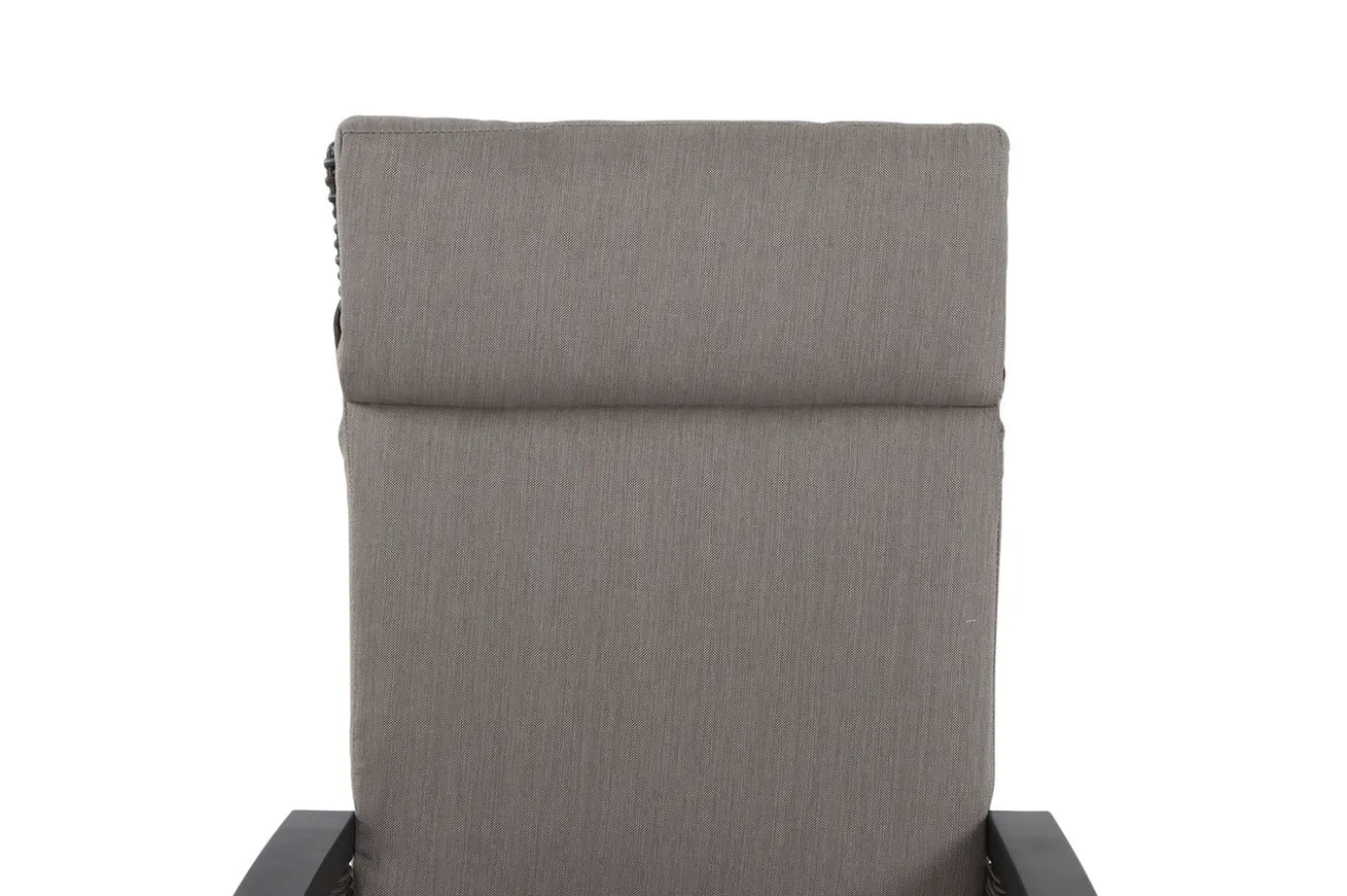 SIENA GARDEN Corido Dining Sessel, charcoal, Alu / Gardino®-Geflecht, 76 x 62 x 109 cm, verstellbar