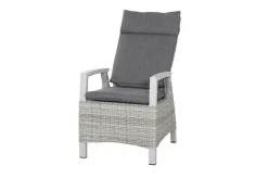 SIENA GARDEN Corido Dining Sessel, ice grey, Alu / Gardino®-Geflecht, 76x62x109 cm, verstellbar