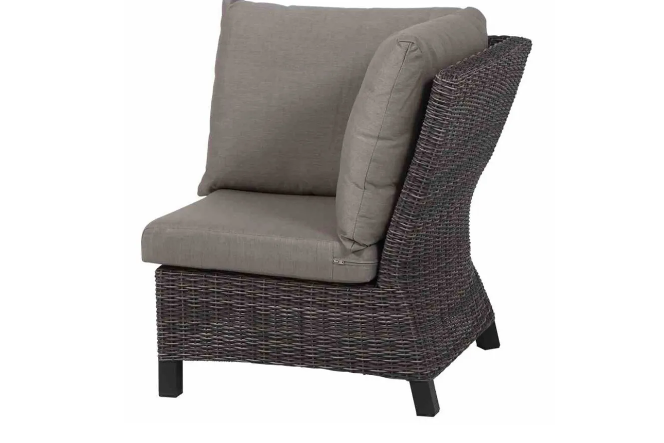 SIENA GARDEN Corido Eckelement, charcoal, Alu / Gardino®-Geflecht, 83x83x88 cm