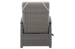 SIENA GARDEN Corido Garten-Essgruppe, charcoal, Alu / Gardino®-Geflecht, 4 Relaxsessel, stufenloser Lifttisch 130x75x47-71cm