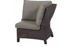 SIENA GARDEN Corido Gartenlounge, charcoal, Alu/Gardino®-Geflecht, 5 Personen, Loungetisch 140x85cm