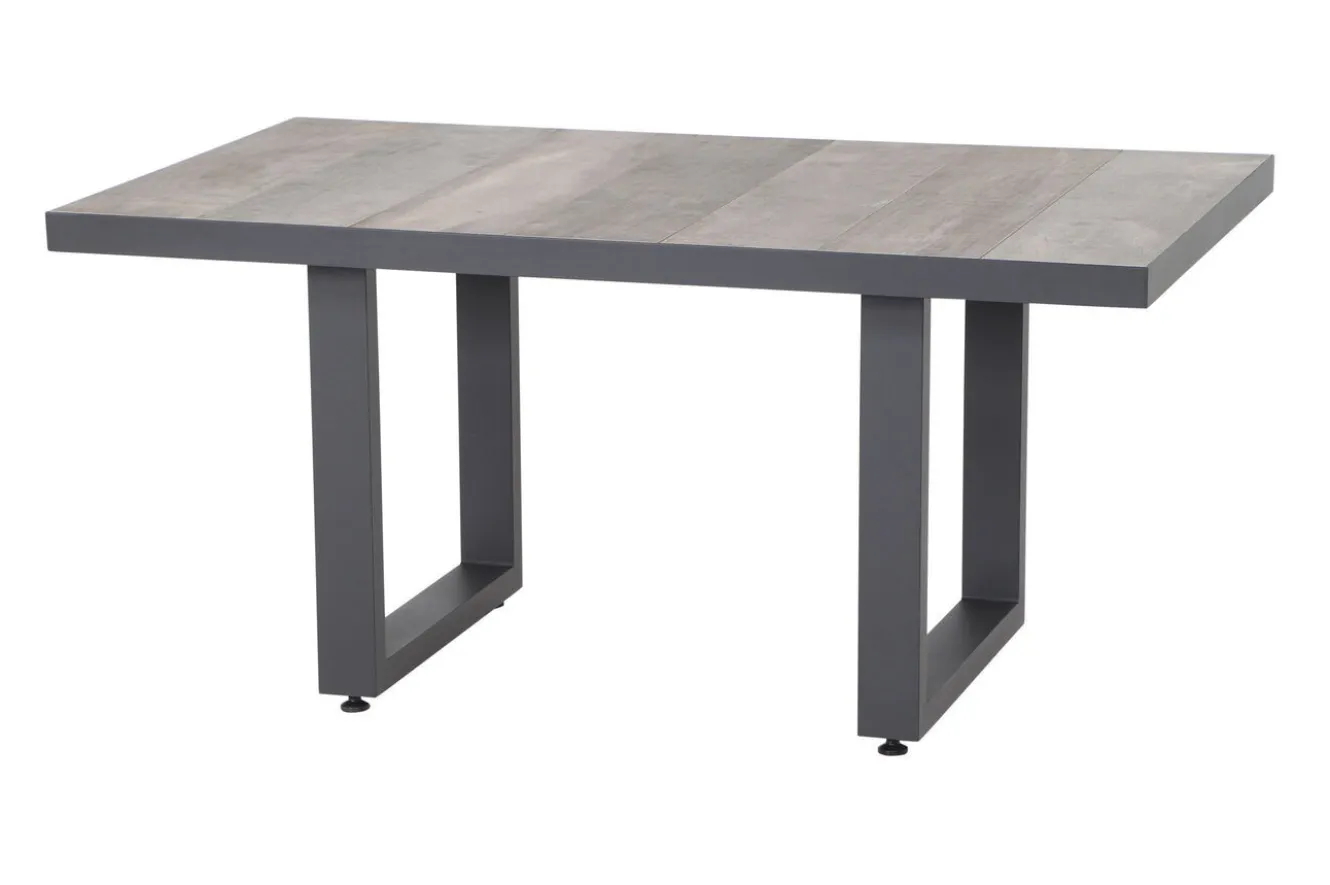 SIENA GARDEN Corido Gartenlounge, charcoal, Alu/Gardino®-Geflecht, 5 Personen, Loungetisch 140x85cm