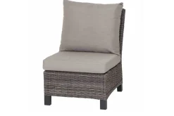 SIENA GARDEN Corido Gartenlounge, charcoal, Alu/Gardino®-Geflecht, 6 Personen, Loungetisch 140x85cm