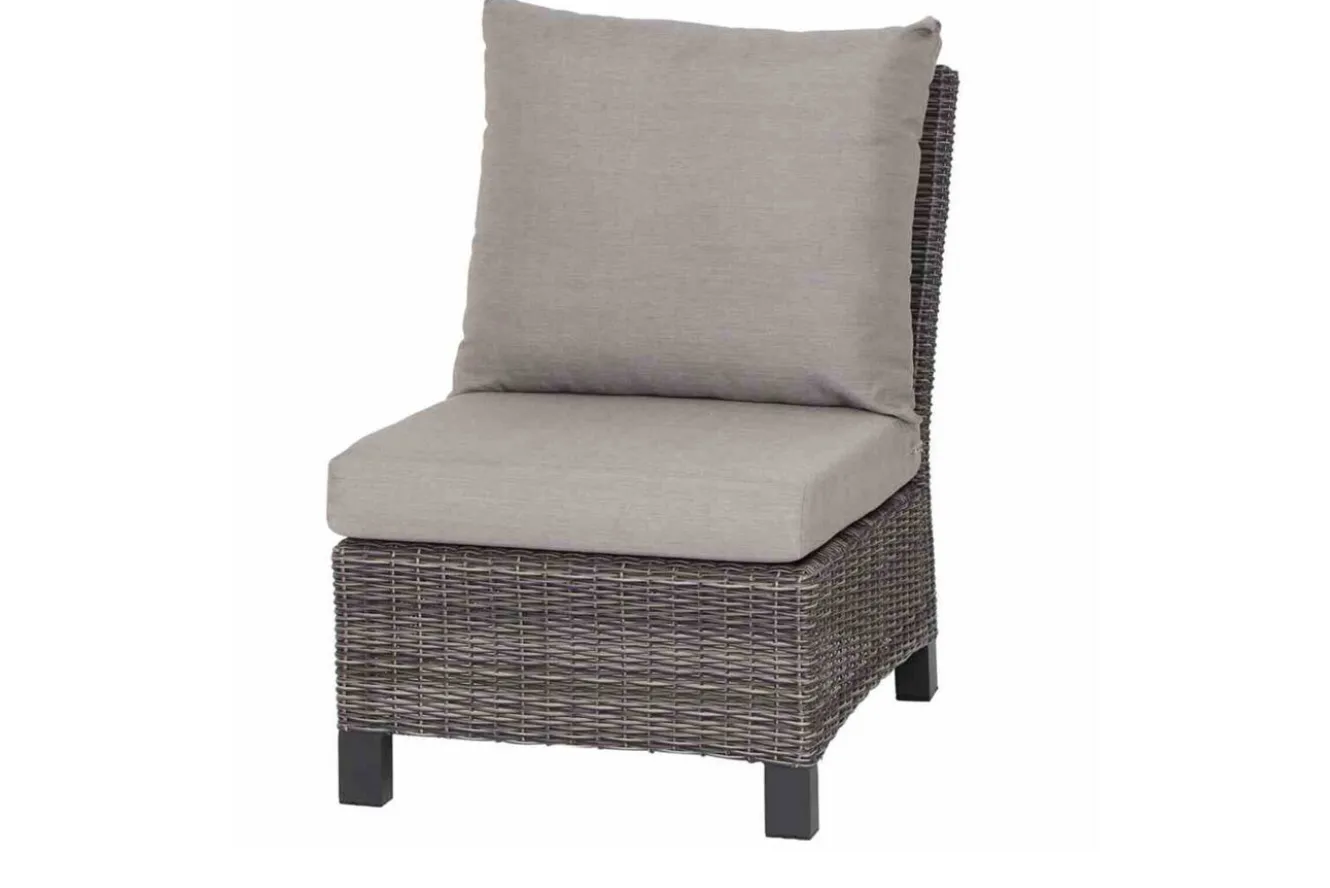 SIENA GARDEN Corido Gartenlounge, charcoal, Alu/Gardino®-Geflecht, 6 Personen, Loungetisch 140x85cm