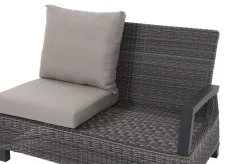 SIENA GARDEN Corido Gartenlounge, charcoal, Alu/Gardino®-Geflecht, 6 Personen, Loungetisch 140x85cm