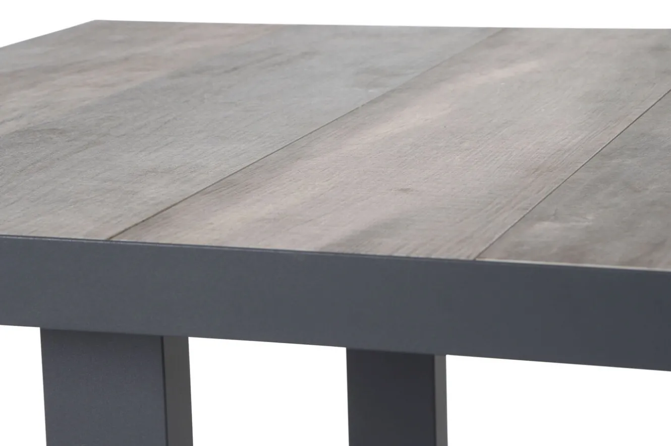 SIENA GARDEN Corido Gartenlounge, charcoal, Alu/Gardino®-Geflecht, 6 Personen, Loungetisch 140x85cm