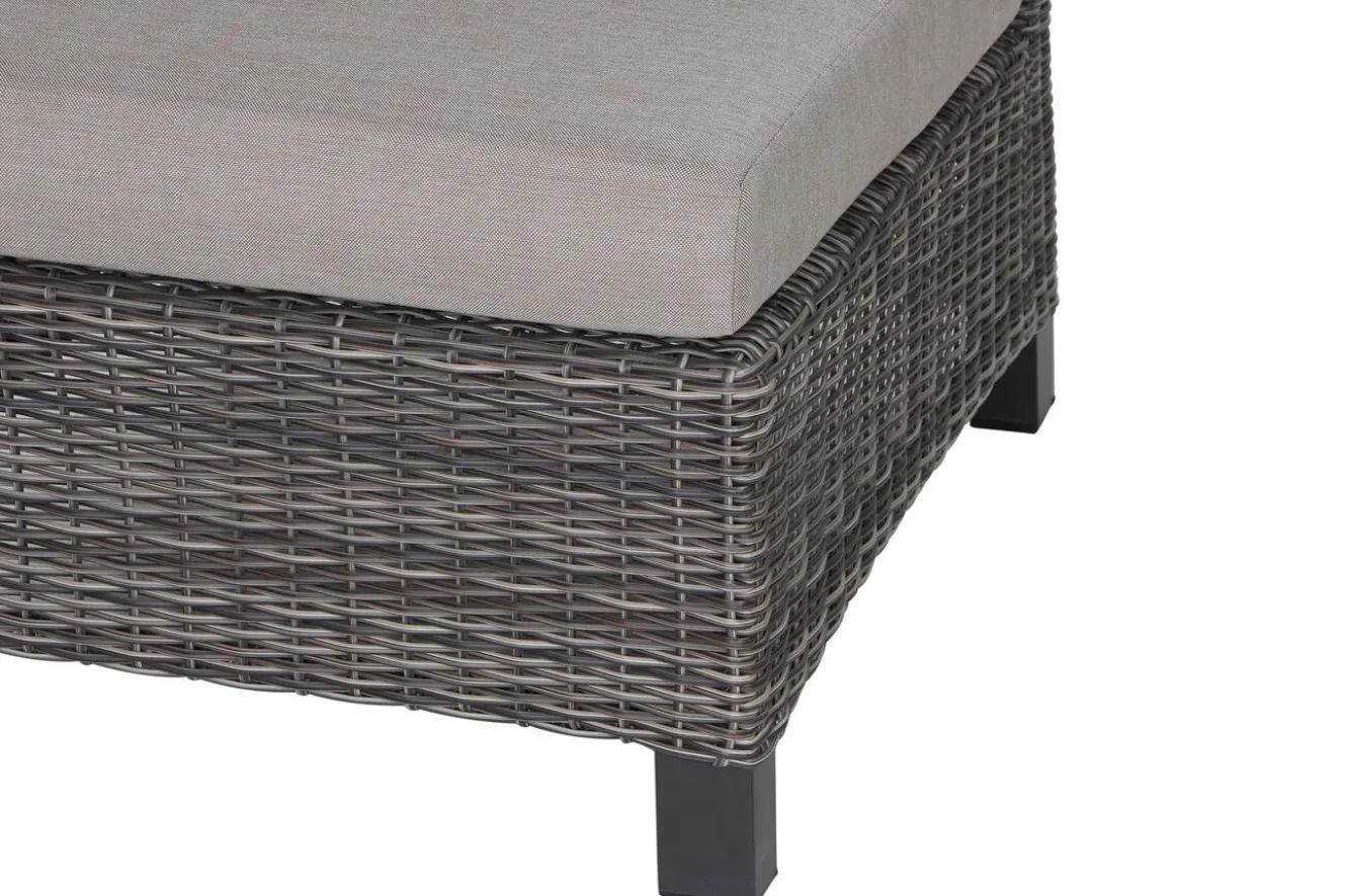 SIENA GARDEN Corido Gartenlounge, charcoal, Alu/Gardino®-Geflecht, 6 Personen, Loungetisch 140x85cm