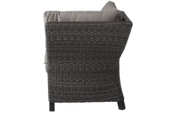 SIENA GARDEN Corido Gartenlounge, charcoal, Alu/Gardino®-Geflecht, 6 Personen, Loungetisch 140x85cm