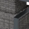 SIENA GARDEN Corido Lifttisch, charcoal, Alu/Gardino®-Geflecht, 130 x 75 cm, höhenverstellbar