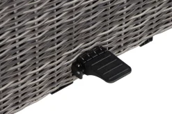 SIENA GARDEN Corido Lifttisch, charcoal, Alu/Gardino®-Geflecht, 130 x 75 cm, höhenverstellbar