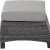 SIENA GARDEN Corido Loungehocker, charcoal, Alu / Gardino®-Geflecht, 60x57x42 cm
