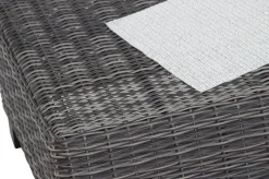 SIENA GARDEN Corido Loungehocker, charcoal, Alu / Gardino®-Geflecht, 60x57x42 cm