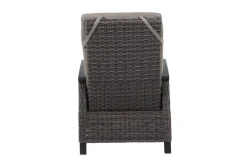 SIENA GARDEN Corido Loungesessel, charcoal, Alu / Gardino®-Geflecht, 73x87x103 cm