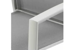 SIENA GARDEN Dining Sessel Velia, Aluminium/Ranotex, matt weiß-grau