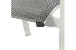 SIENA GARDEN Dining Sessel Velia, Aluminium/Ranotex, matt weiß-grau