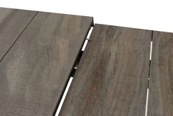 SIENA GARDEN Garten-Essgruppe, anthrazit/dunkelgrau, Alu/Keramik Rope-Geflecht, ausziehbare Tischplatte 200/260 x 100 cm, 6 Diningsessel