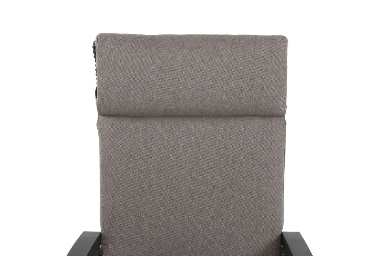 SIENA GARDEN Messina/Corido Garten-Essgruppe, anthrazit/grau, Alu/Gardino®-Geflecht/Keramik, 200-260 x 100 cm, inkl. 8 Diningsessel