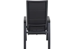 SIENA GARDEN Milano Move Stapelsessel, anthrazit matt, Alu/Ranotex, 59 x 73 x 110 cm, stufenlos verstellbar