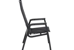 SIENA GARDEN Milano Move Stapelsessel, anthrazit matt, Alu/Ranotex, 59 x 73 x 110 cm, stufenlos verstellbar