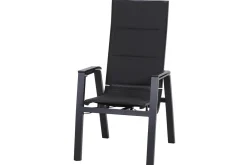 SIENA GARDEN Milano Move Stapelsessel, anthrazit matt, Alu/Ranotex, 59 x 73 x 110 cm, stufenlos verstellbar